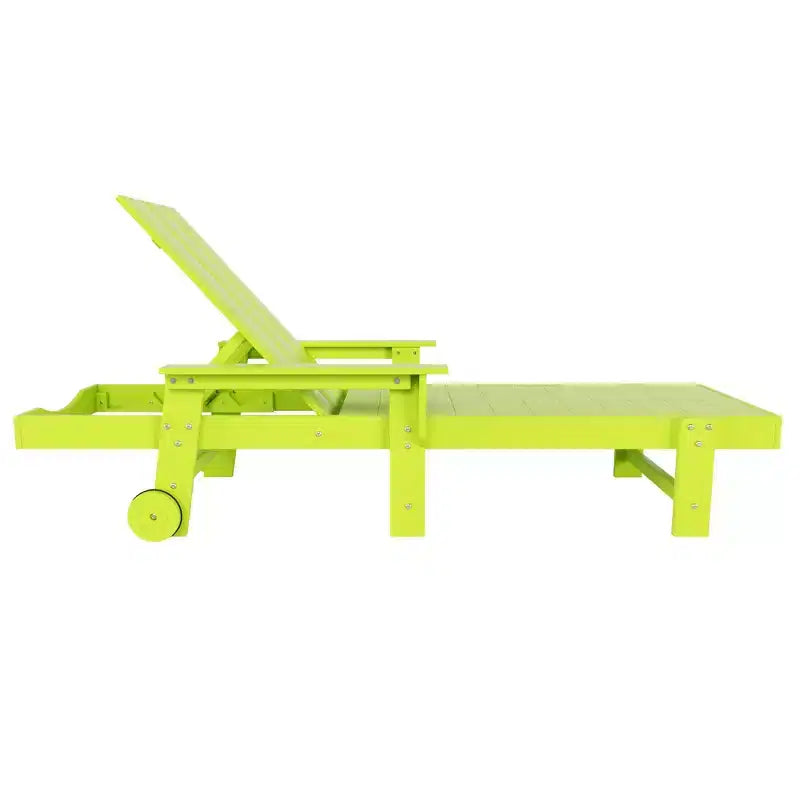 Ensemble de chaises longues inclinables modernes WestinTrends Ashore en polyéthylène avec table d'appoint