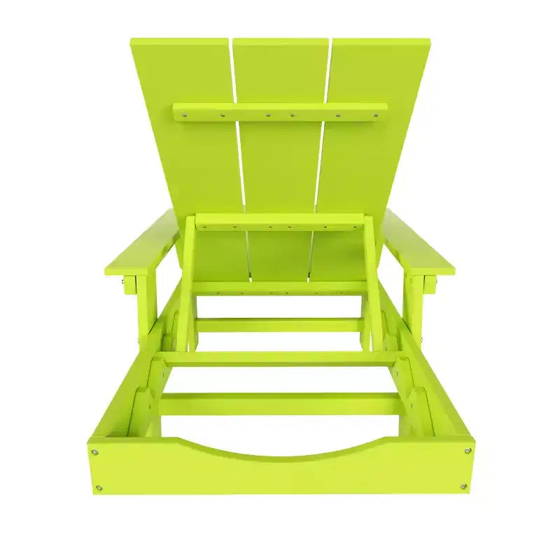 Ensemble de chaises longues inclinables modernes WestinTrends Ashore en polyéthylène avec table d'appoint