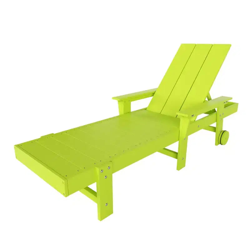 Ensemble de chaises longues inclinables modernes WestinTrends Ashore en polyéthylène avec table d'appoint