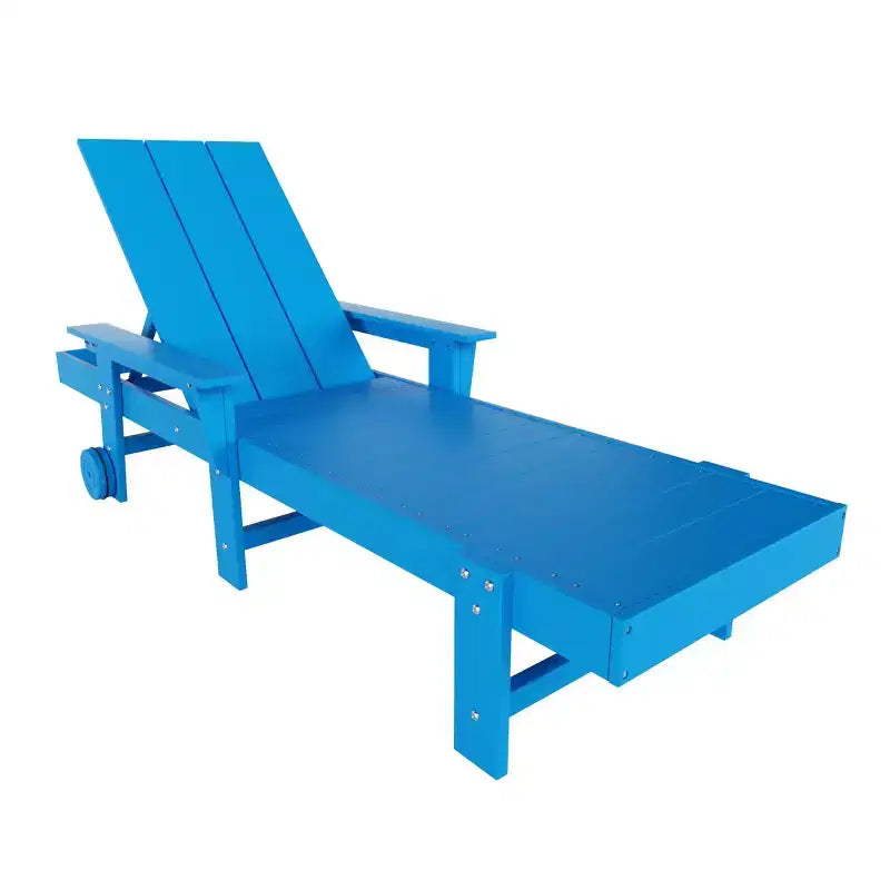 Ensemble de chaises longues inclinables modernes WestinTrends Ashore en polyéthylène avec table d'appoint