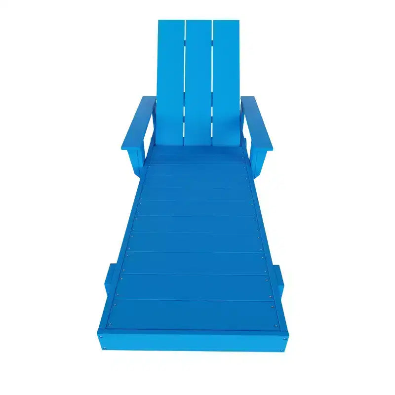 Ensemble de chaises longues inclinables modernes WestinTrends Ashore en polyéthylène avec table d'appoint