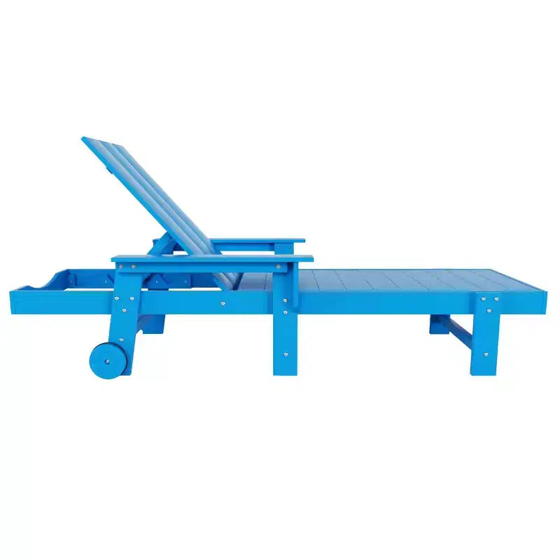 Ensemble de chaises longues inclinables modernes WestinTrends Ashore en polyéthylène avec table d'appoint