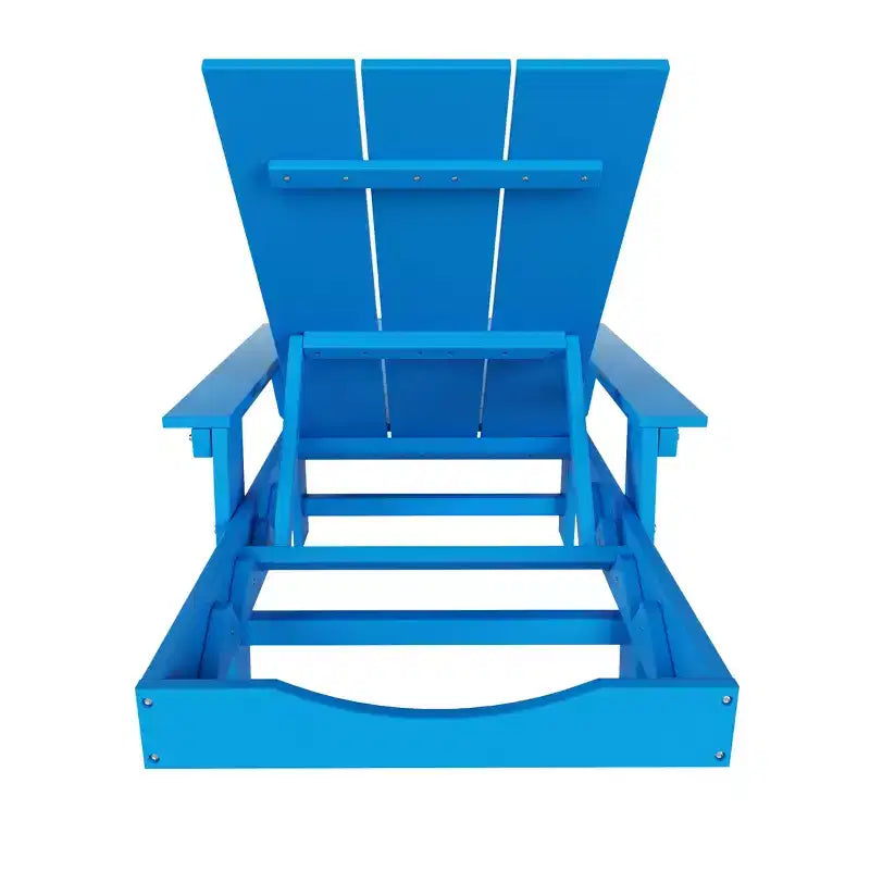 Ensemble de chaises longues inclinables modernes WestinTrends Ashore en polyéthylène avec table d'appoint
