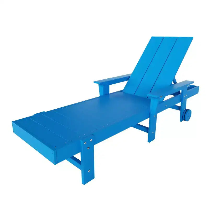 Ensemble de chaises longues inclinables modernes WestinTrends Ashore en polyéthylène avec table d'appoint