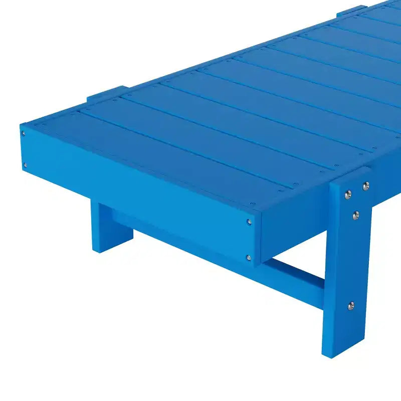 Ensemble de chaises longues inclinables modernes WestinTrends Ashore en polyéthylène avec table d'appoint