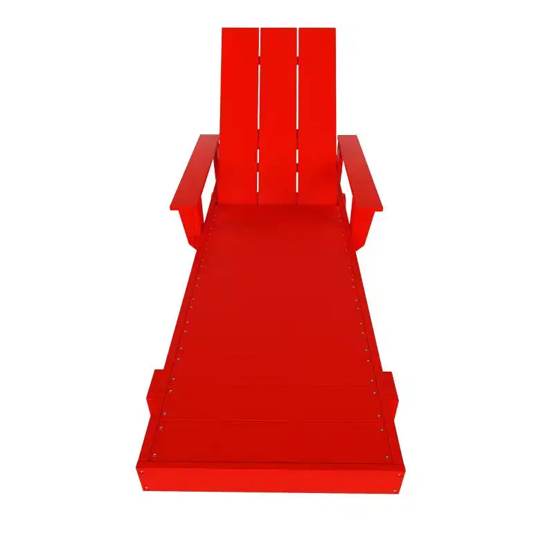 Ensemble de chaises longues inclinables modernes WestinTrends Ashore en polyéthylène avec table d'appoint
