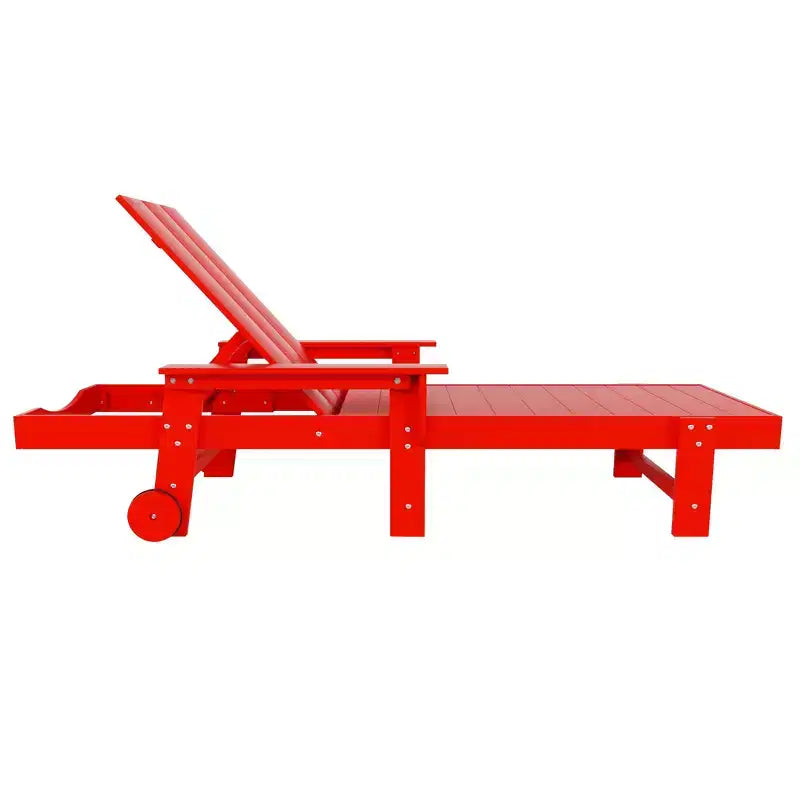 Ensemble de chaises longues inclinables modernes WestinTrends Ashore en polyéthylène avec table d'appoint