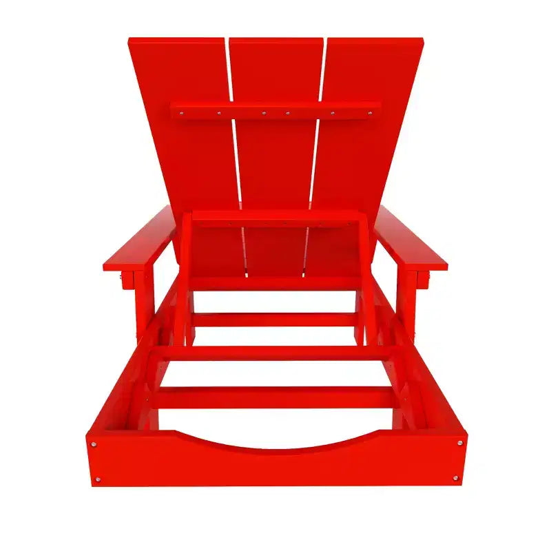 Ensemble de chaises longues inclinables modernes WestinTrends Ashore en polyéthylène avec table d'appoint