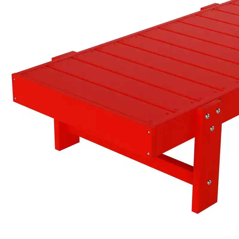 Ensemble de chaises longues inclinables modernes WestinTrends Ashore en polyéthylène avec table d'appoint