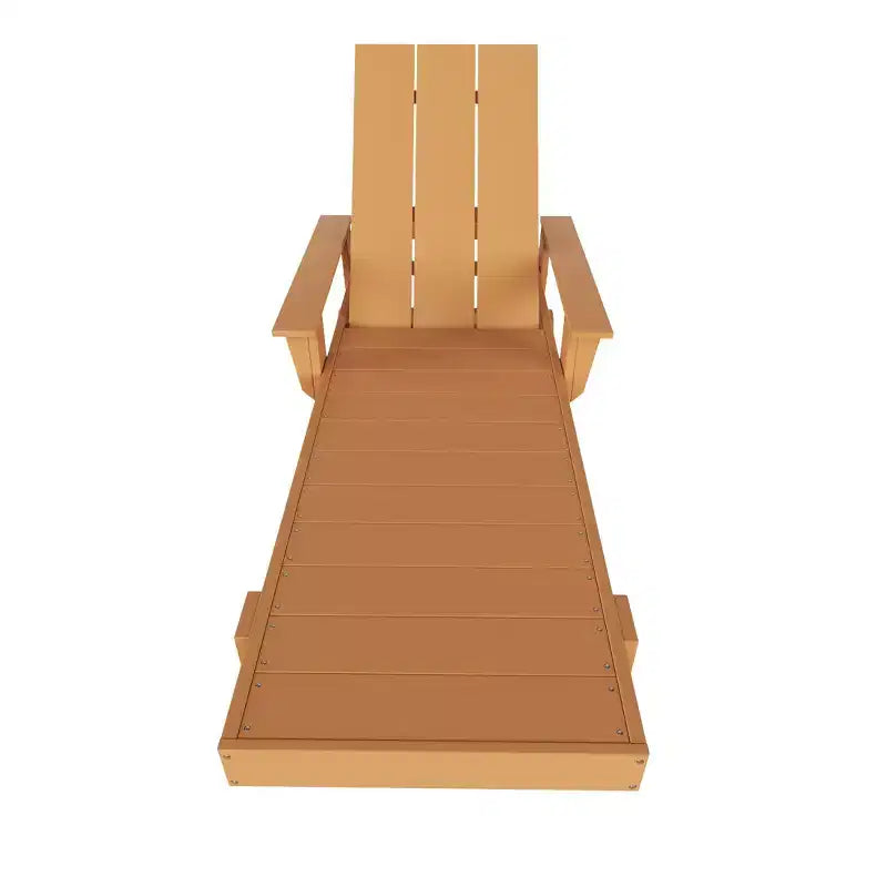 Ensemble de chaises longues inclinables modernes WestinTrends Ashore en polyéthylène avec table d'appoint