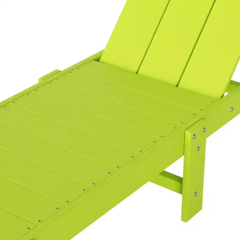 WestinTrends Ashore Lot de 2 chaises longues modernes en polyéthylène inclinables avec roues et 1 table d'appoint