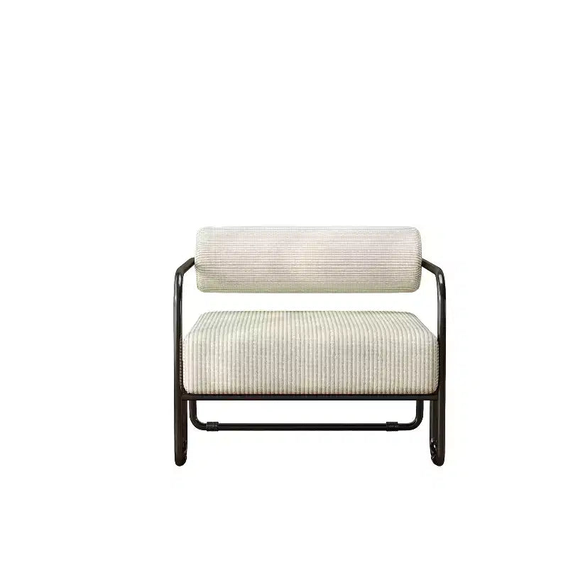 27 Modern Iron Accent Chair , Comfy Lazy Armchair for Living Room and Bedroom 4A - ModernLuxe