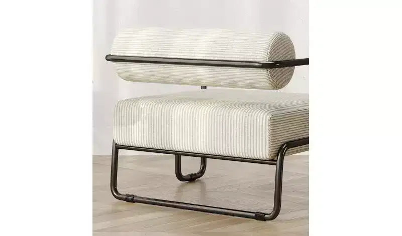 27 Modern Iron Accent Chair , Comfy Lazy Armchair for Living Room and Bedroom 4A - ModernLuxe