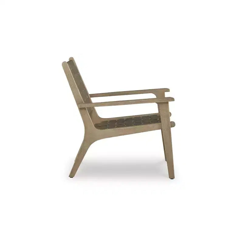 Signature Design by Ashley Jameset Leather Weave Accent Chair, Taupe