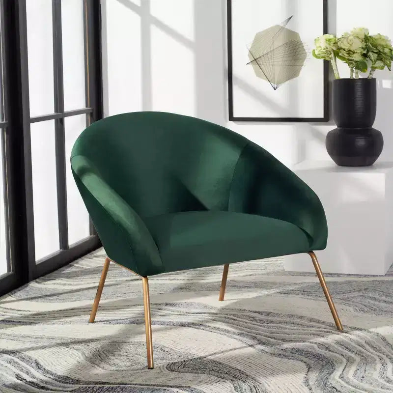 Mandi Velvet Accent Chair - ACH6204 - Safavieh