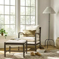 Wood Frame Pillow Top Accent Chair Cream - Threshold with Studio McGee
