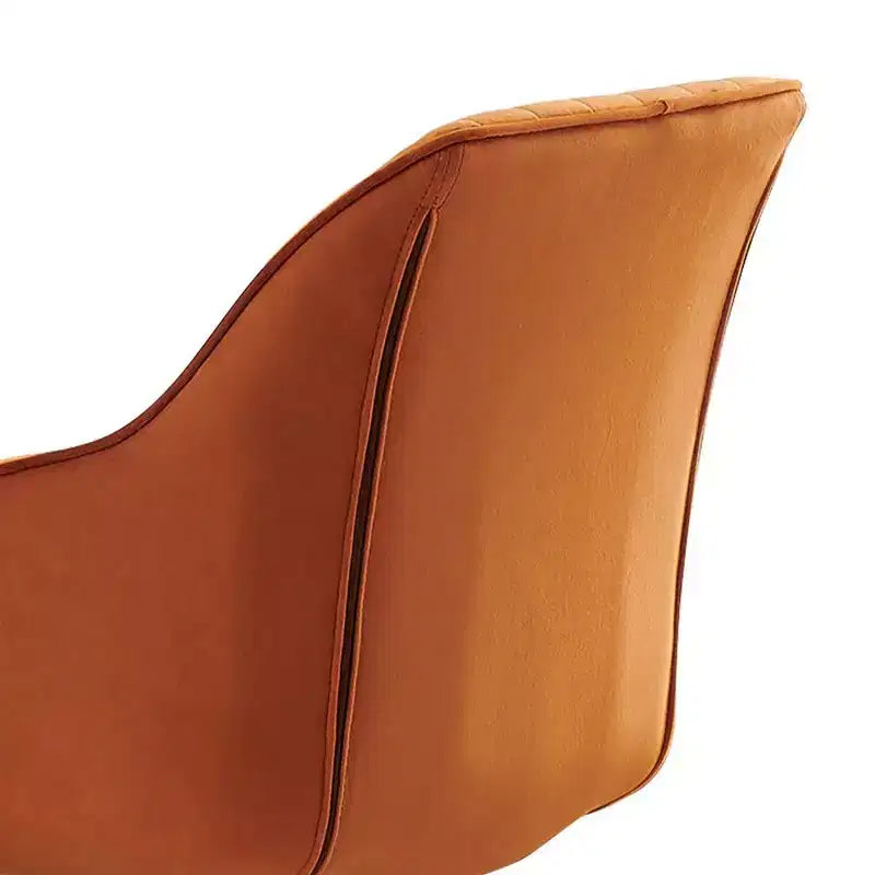 Fauteuil d'appoint pivotant à 360° HOMLUX Pyramid, style milieu de siècle, revêtu de velours confortable - Pieds plaqués or pour chambre, bureau, salle à manger