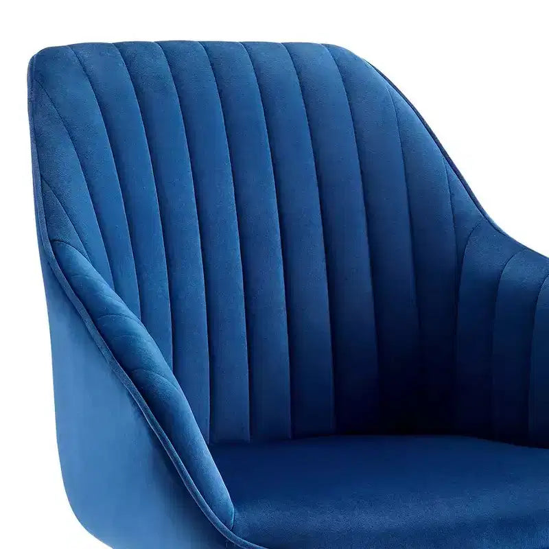 Fauteuil d'appoint pivotant à 360° HOMLUX Pyramid, style milieu de siècle, revêtu de velours confortable - Pieds plaqués or pour chambre, bureau, salle à manger