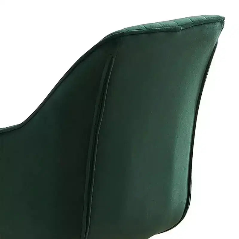 Fauteuil d'appoint pivotant à 360° HOMLUX Pyramid, style milieu de siècle, revêtu de velours confortable - Pieds plaqués or pour chambre, bureau, salle à manger