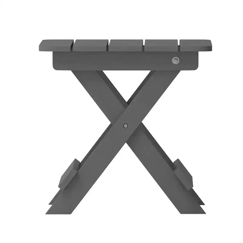 Ensemble 3 pièces Merrick Lane Chaises/Table pour utilisation intérieure/extérieure toutes saisons avec 2 fauteuils à bascule contemporains et une table d'appoint élégante