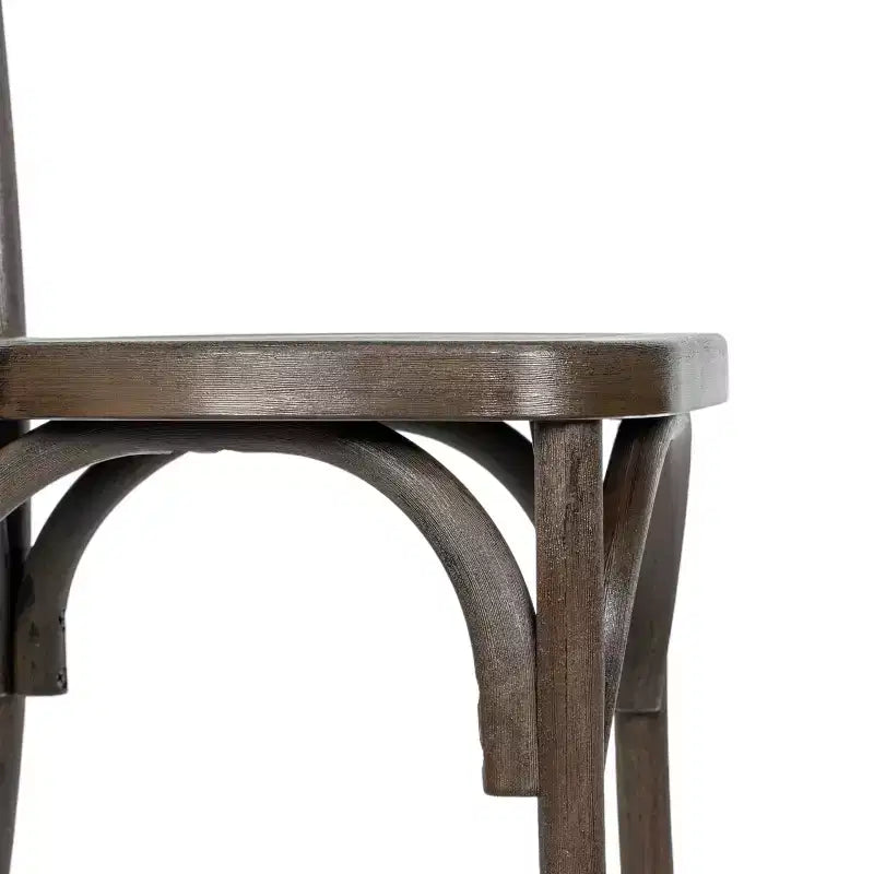 Flash Furniture HERCULES 2 Pack Commercial Indoor/Outdoor Wood Look Resin Thonet Style Chair