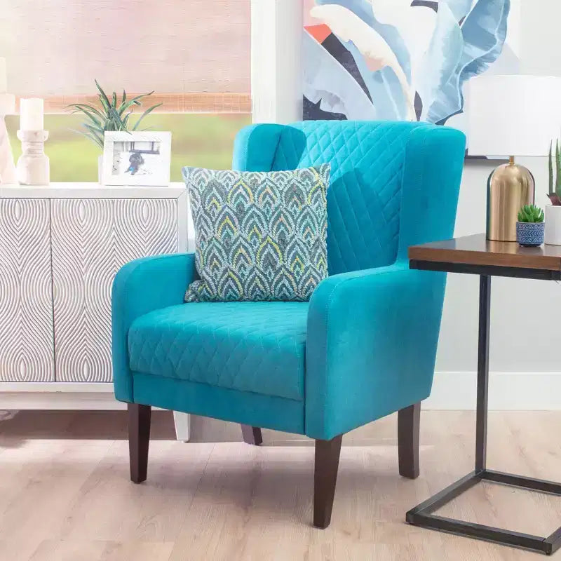 Powell Cybele Upholstered Wingback Accent Chair