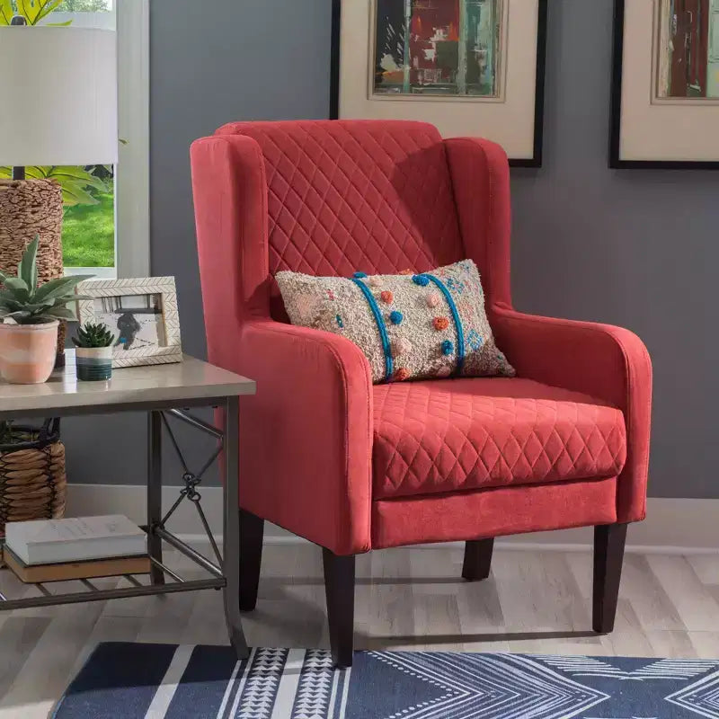 Powell Cybele Upholstered Wingback Accent Chair
