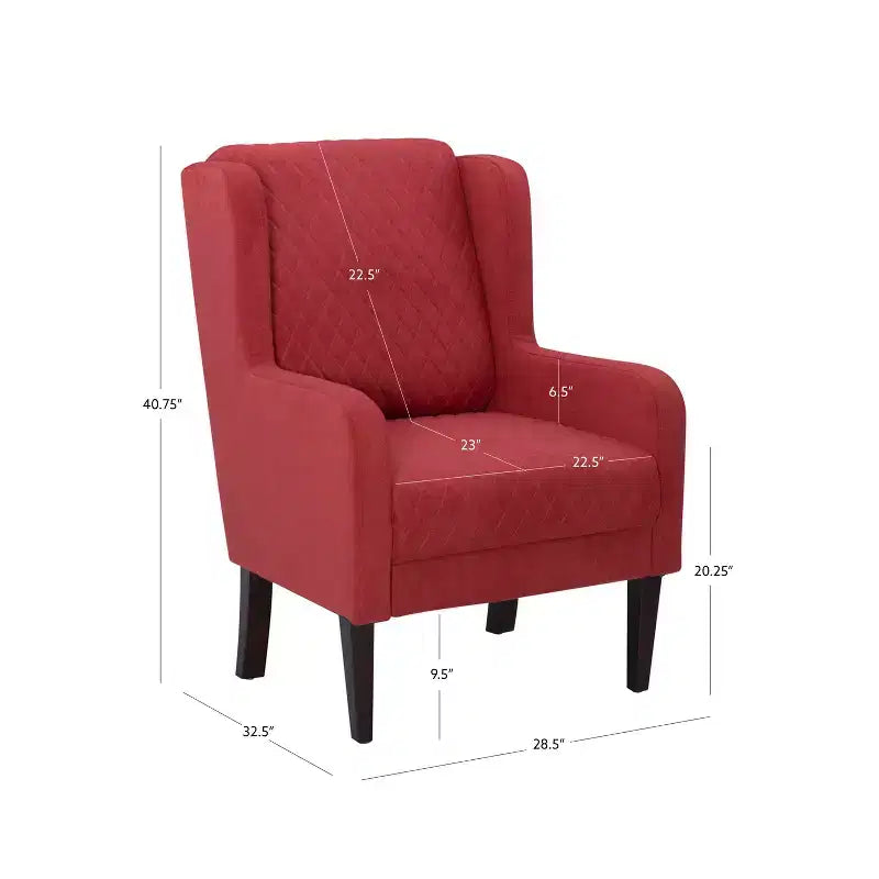Powell Cybele Upholstered Wingback Accent Chair