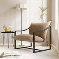 WhizMax Modern Sling Accent Chair, Comfy Fabric Living Room Chairs with Heavy Duty Metal Frame, Lounge Reading Armchair for Living Room Bedroom