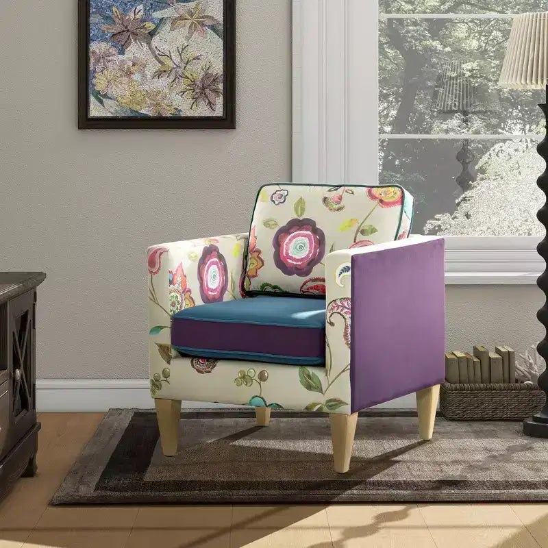 Jennifer Taylor Home Mamba 28 Patchwork Accent Chair