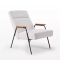 Lumina, Upholstered Lounge Chair with Armrest,29.72 W x 33.66 D x 34.05 H,White