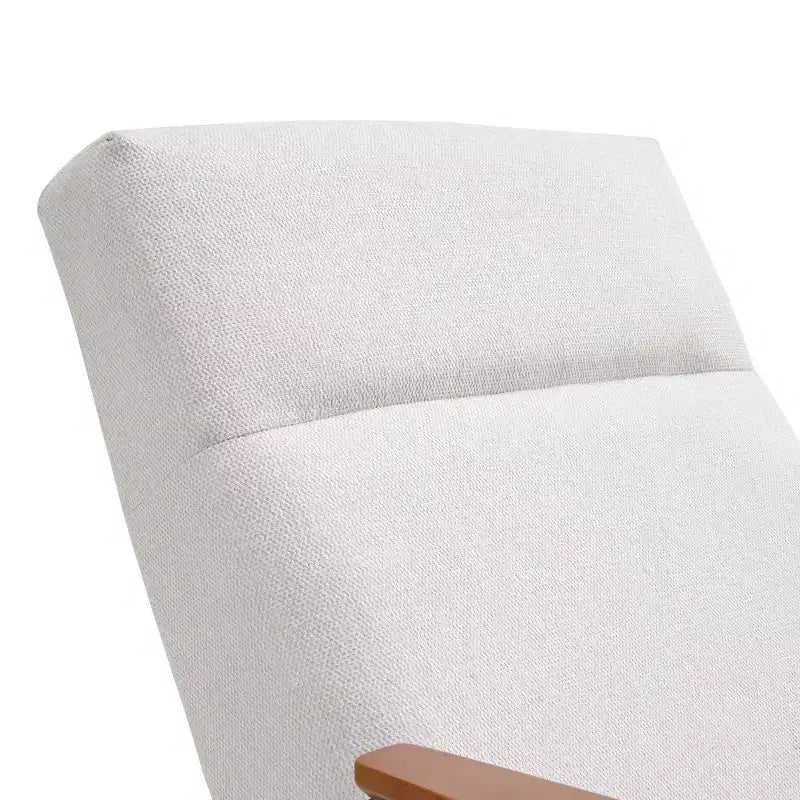 Lumina, Upholstered Lounge Chair with Armrest,29.72 W x 33.66 D x 34.05 H,White