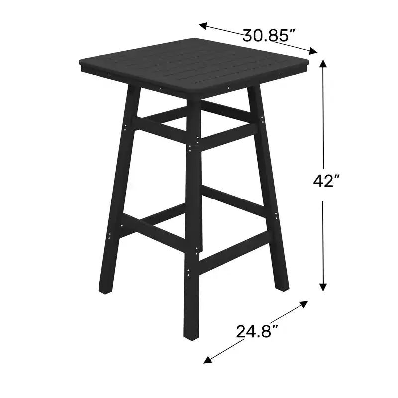 Ensemble de salle à manger de bar WestinTrends Malibu en PEHD pour patio extérieur toutes saisons (5 pièces)