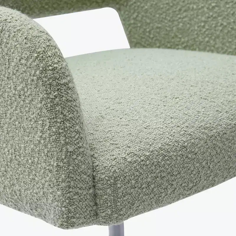 WestinTrends Genevieve Mid-Century Modern Swivel Office Chair With Wheels (Set Of 2), Desert Sage