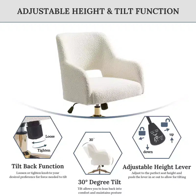 WestinTrends Genevieve Mid-Century Modern Swivel Office Chair With Wheels (Set Of 2), Desert Sage