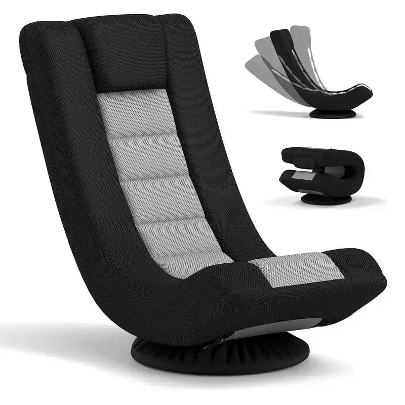 Costway 360 Swivel Gaming Chair 4 Position Adjustable Folding Floor Sofa Indoor
