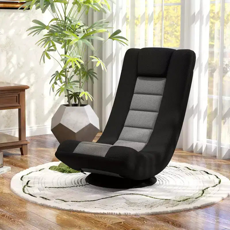 Costway 360 Swivel Gaming Chair 4 Position Adjustable Folding Floor Sofa Indoor