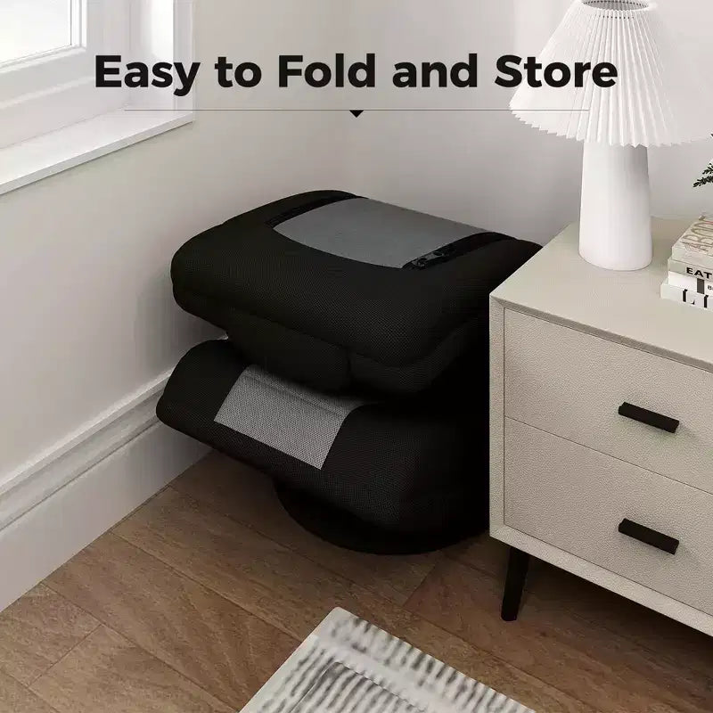 Costway 360 Swivel Gaming Chair 4 Position Adjustable Folding Floor Sofa Indoor