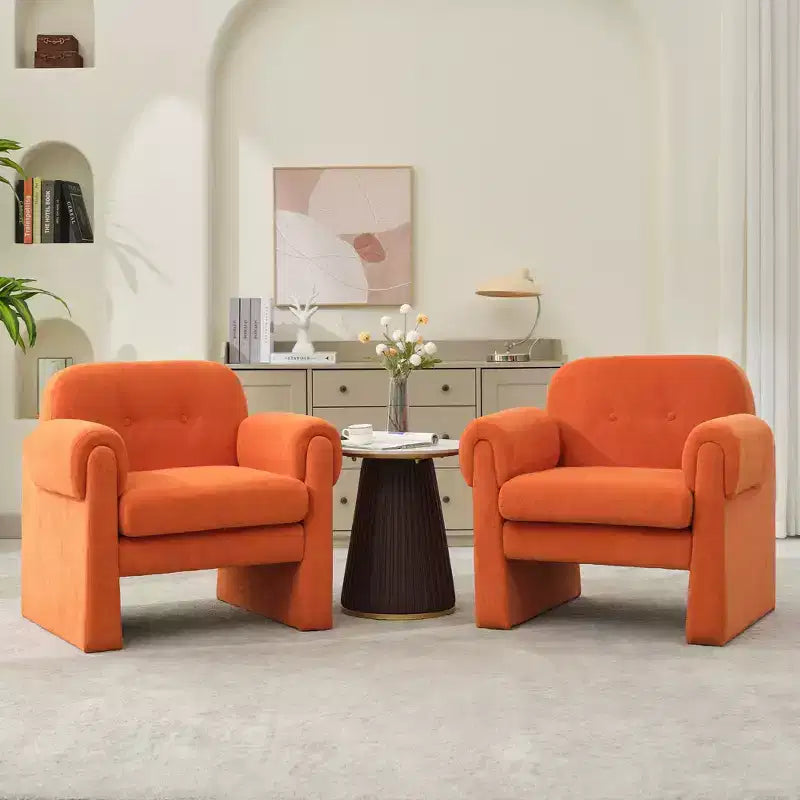 Hyleory Downy Fluffy Cloud Upholstered Accent Chair,Armchair for Bedroom Reception Area Reading Room Living Room