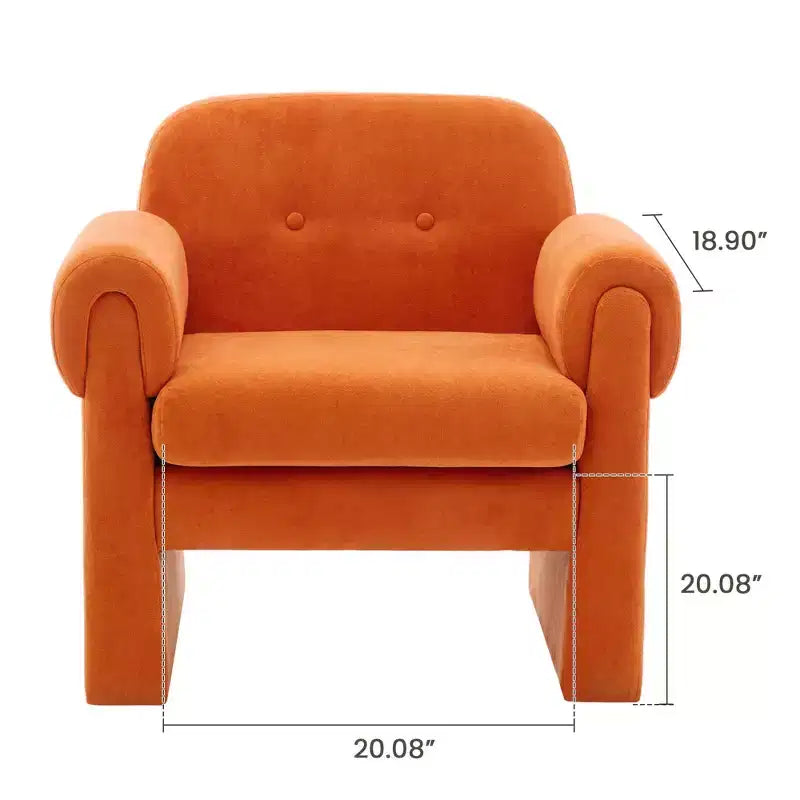 Hyleory Downy Fluffy Cloud Upholstered Accent Chair,Armchair for Bedroom Reception Area Reading Room Living Room