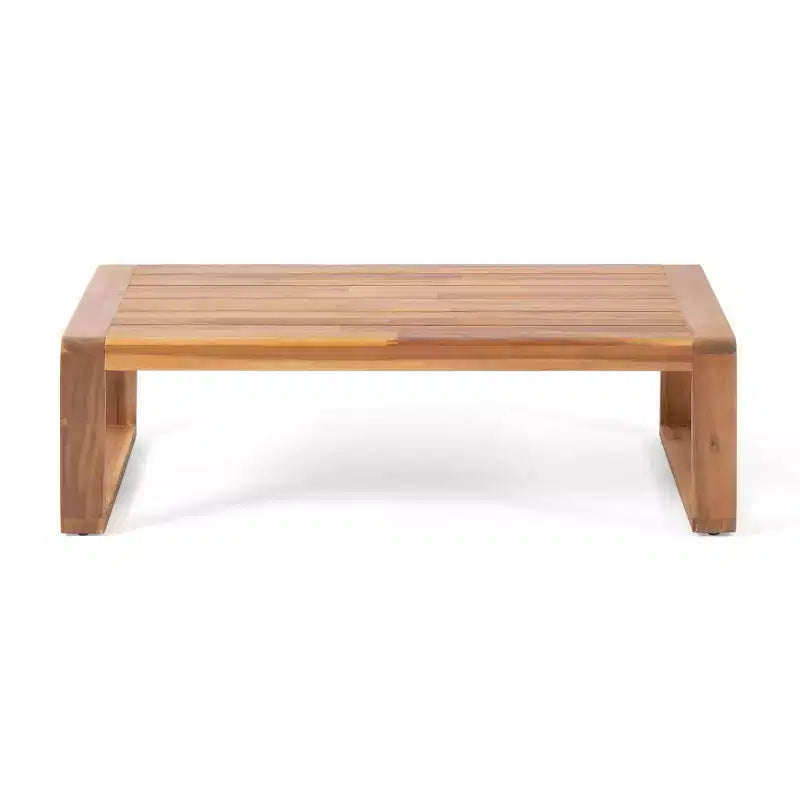 Christopher Knight Home Paloma Canapé deux places et table d'extérieur en bois d'acacia avec coussins