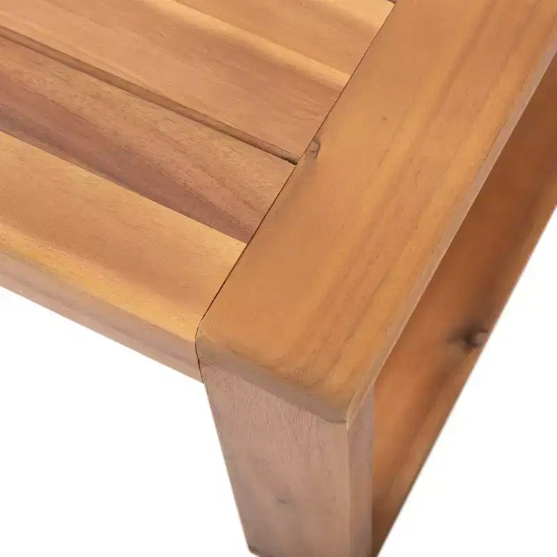 Christopher Knight Home Paloma Canapé deux places et table d'extérieur en bois d'acacia avec coussins