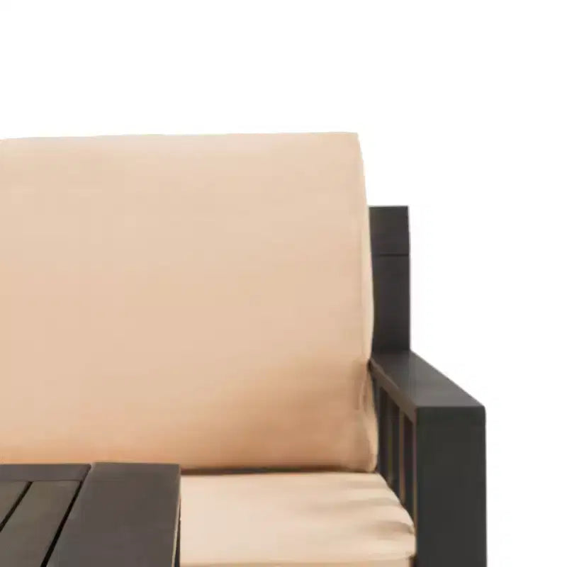 Ensemble de mobilier de patio Lardner - Intérieur/Extérieur - PAT6749 - Gris ardoise foncé/Beige foncé - Safavieh