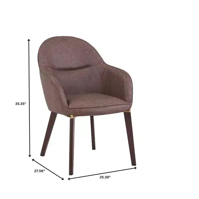 LeisureMod Elias Dining Chair  Upholstered Leather Or Velvet Seat with Powder-Coated Legs, Modern Kitchen, Dining Room, Cafe, Comfortable Seating