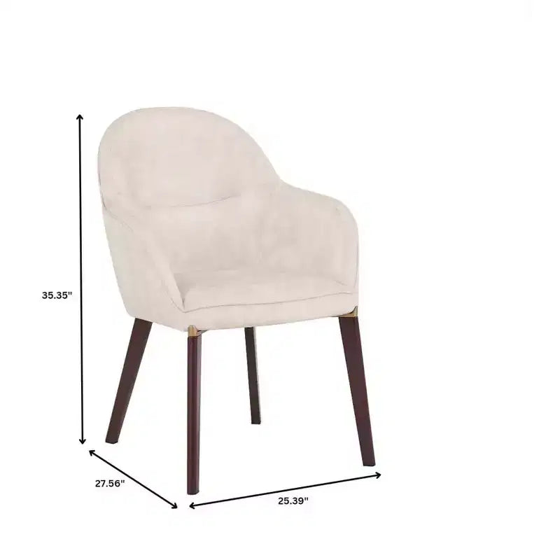 LeisureMod Elias Dining Chair  Upholstered Leather Or Velvet Seat with Powder-Coated Legs, Modern Kitchen, Dining Room, Cafe, Comfortable Seating
