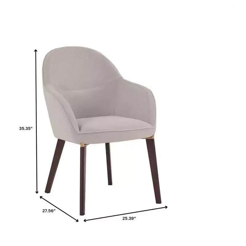LeisureMod Elias Dining Chair  Upholstered Leather Or Velvet Seat with Powder-Coated Legs, Modern Kitchen, Dining Room, Cafe, Comfortable Seating