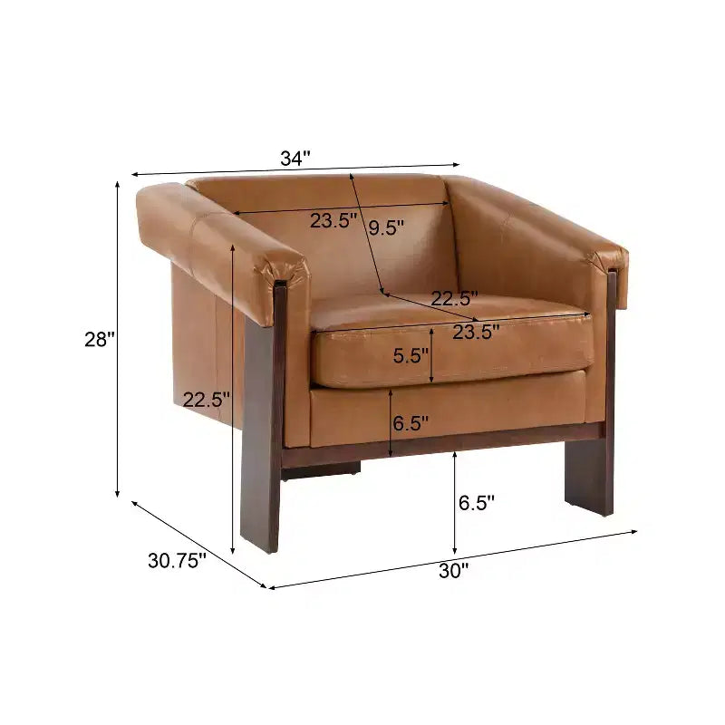 Chaise d'appoint rembourrée en bois style moderne milieu de siècle Christopher Knight Home Logan