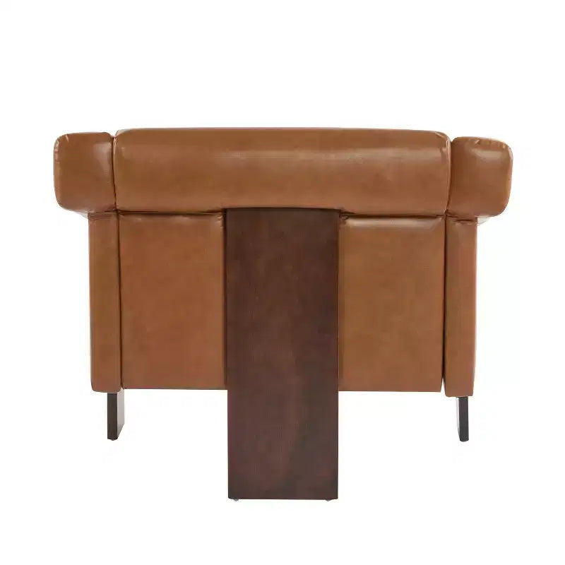 Chaise d'appoint rembourrée en bois style moderne milieu de siècle Christopher Knight Home Logan