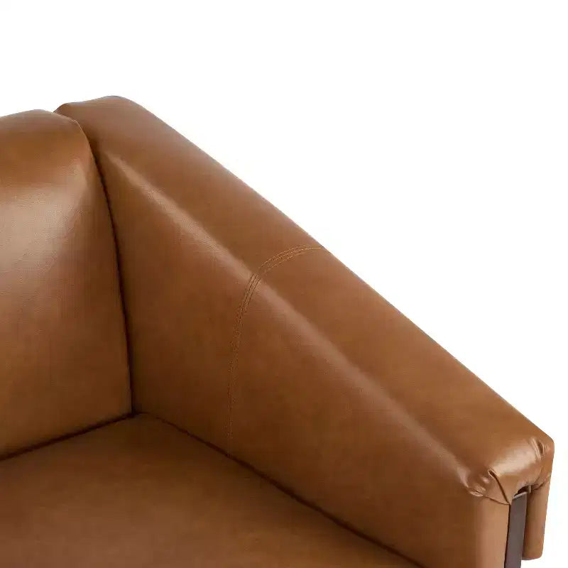 Chaise d'appoint rembourrée en bois style moderne milieu de siècle Christopher Knight Home Logan