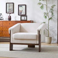 Christopher Knight Home Logan Mid-Century Modern Wooden Upholstered Accent Chair